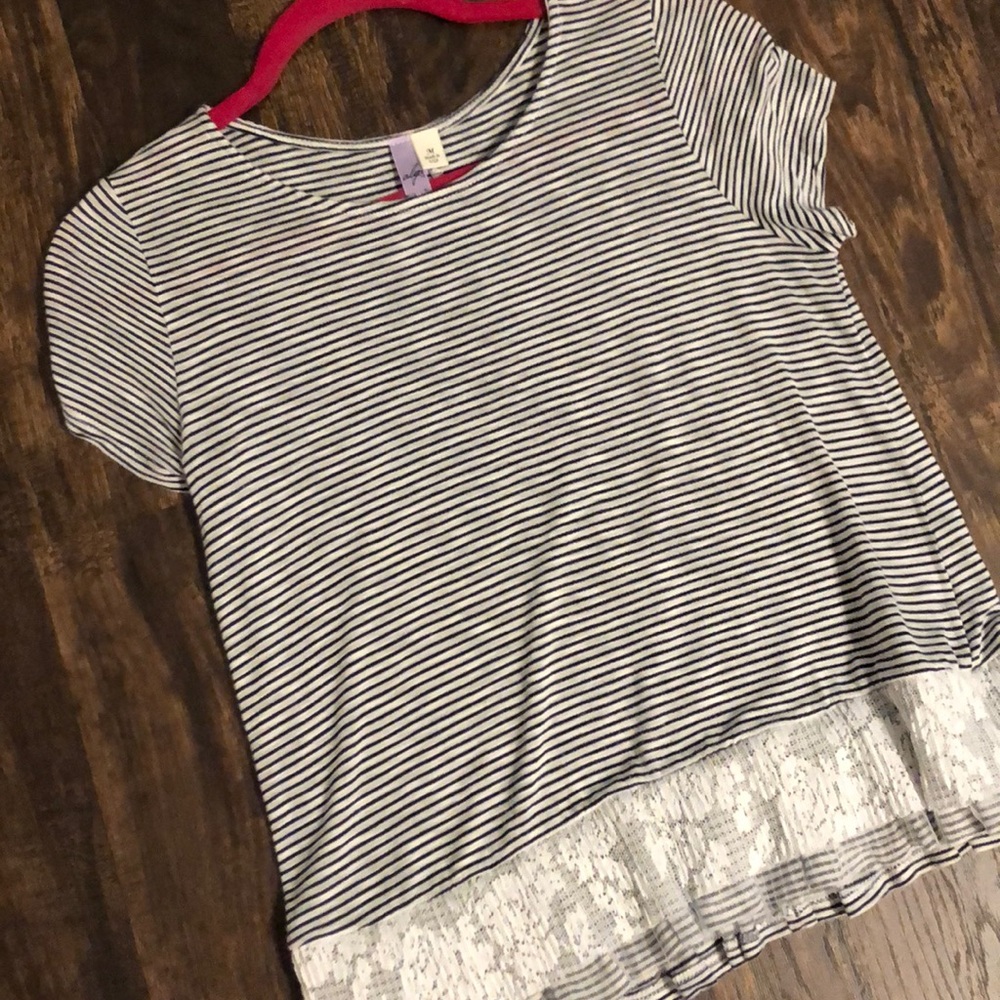 Black and White Striped T-shirt
